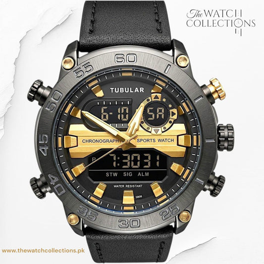 Tubular Premium Dual-Display Sports Watch (DT-5808)