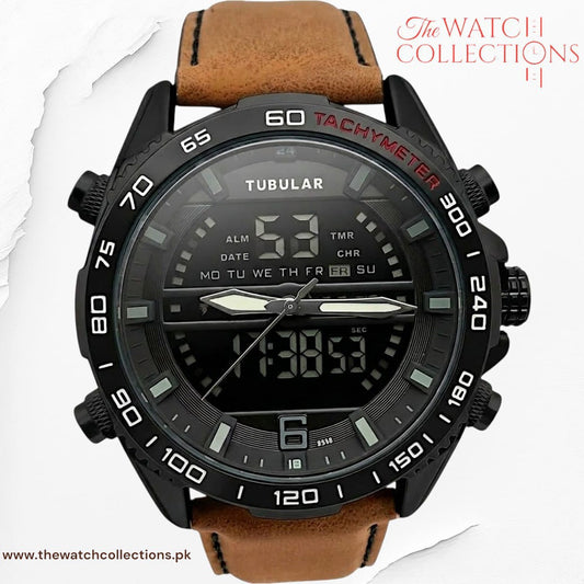 Tubular Premium Dual-Display Sports Watch (DT-5338)