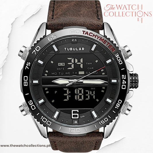 Tubular Premium Dual-Display Sports Watch (DT-5338)