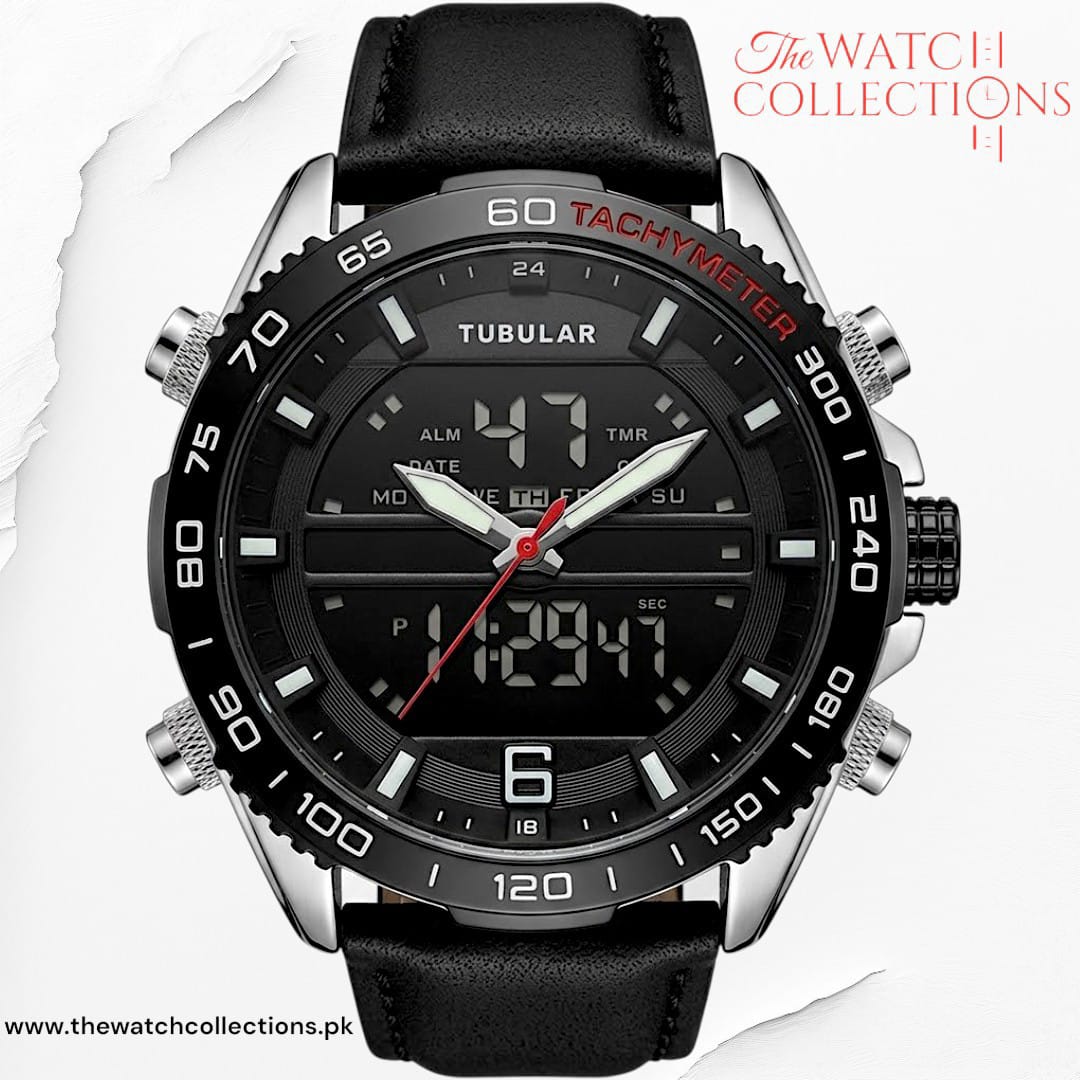 Tubular Premium Dual-Display Sports Watch (DT-5338)