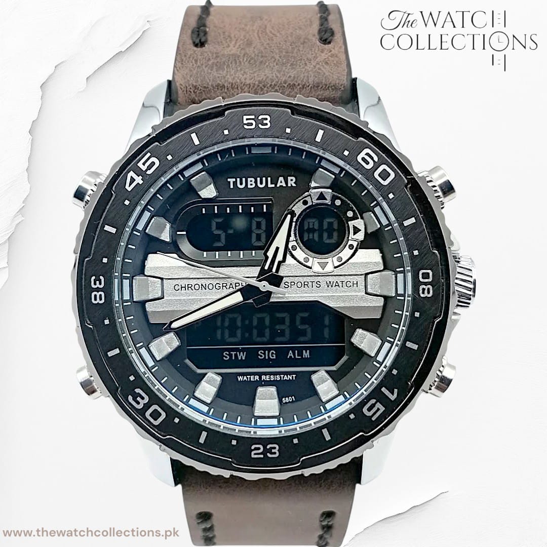 Tubular Premium Dual-Display Sports Watch (DT-5801)