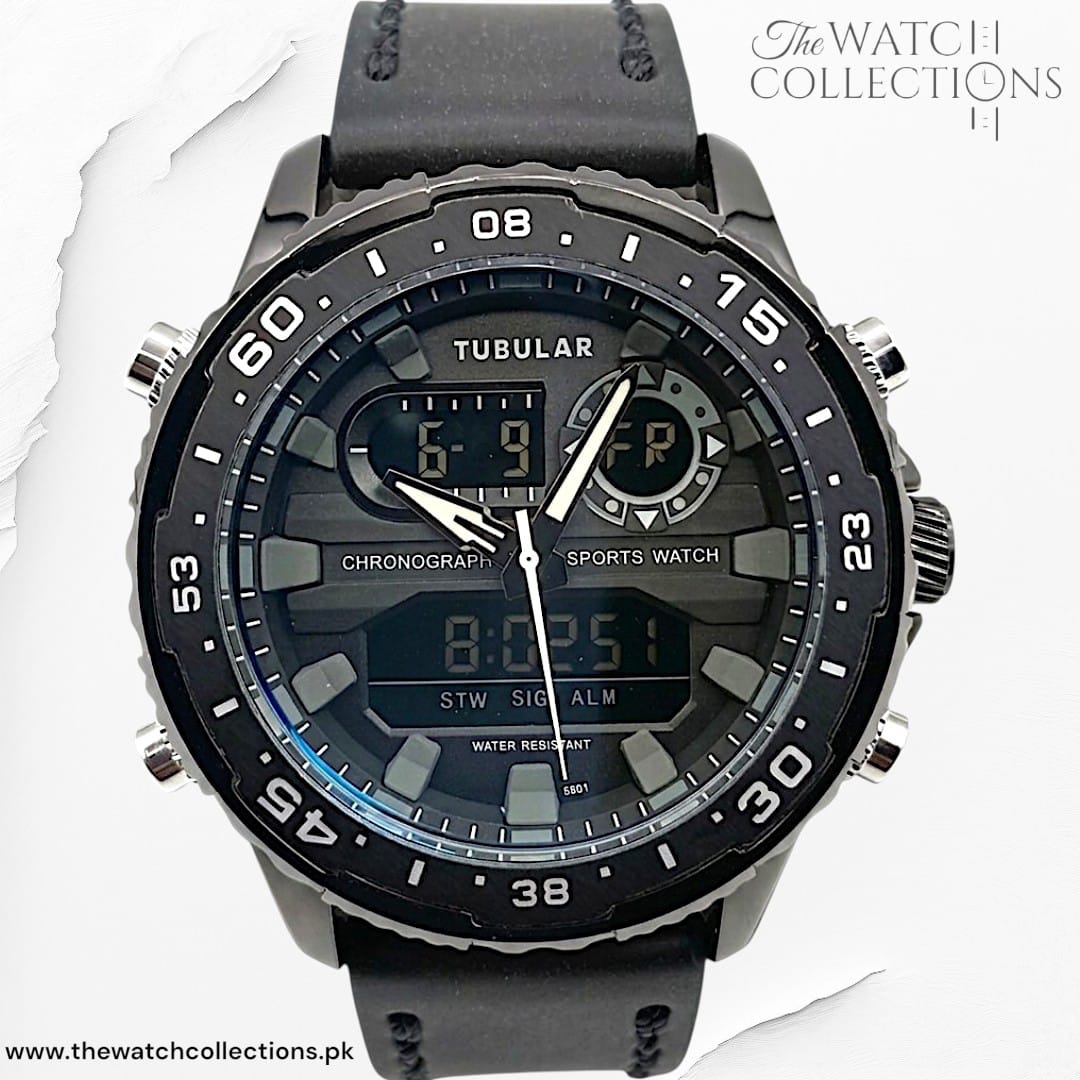 Tubular Premium Dual-Display Sports Watch (DT-5801)