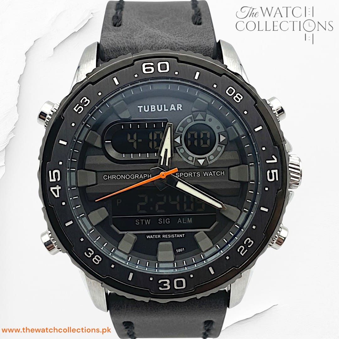 Tubular Premium Dual-Display Sports Watch (DT-5801)