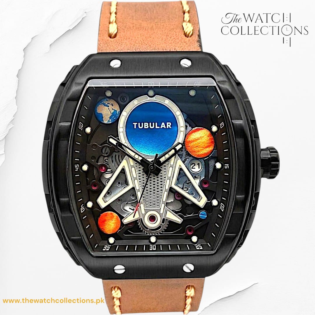 Tubular Rectangular Date watch