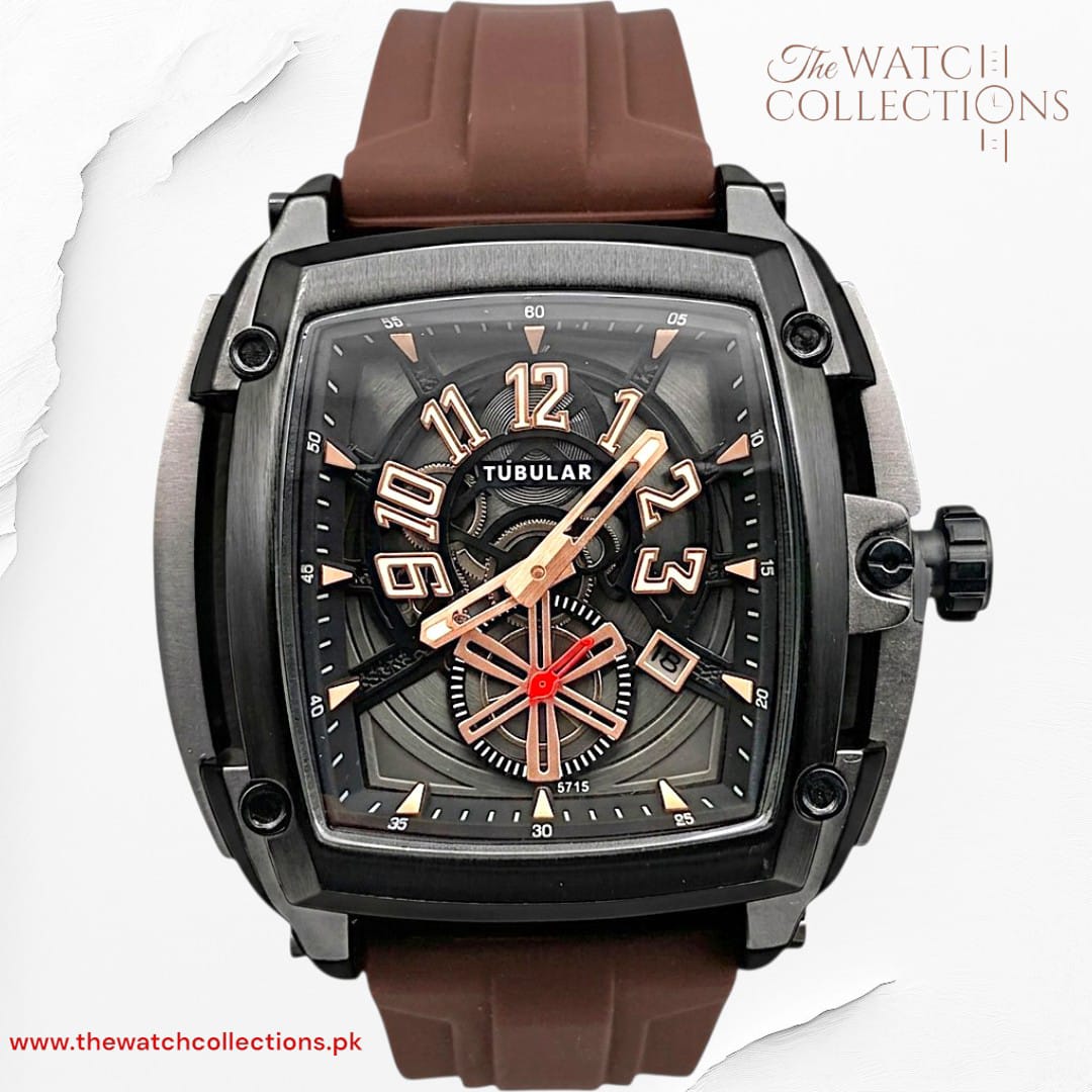 Tubular Small second & Date watch (DS-D-5715)