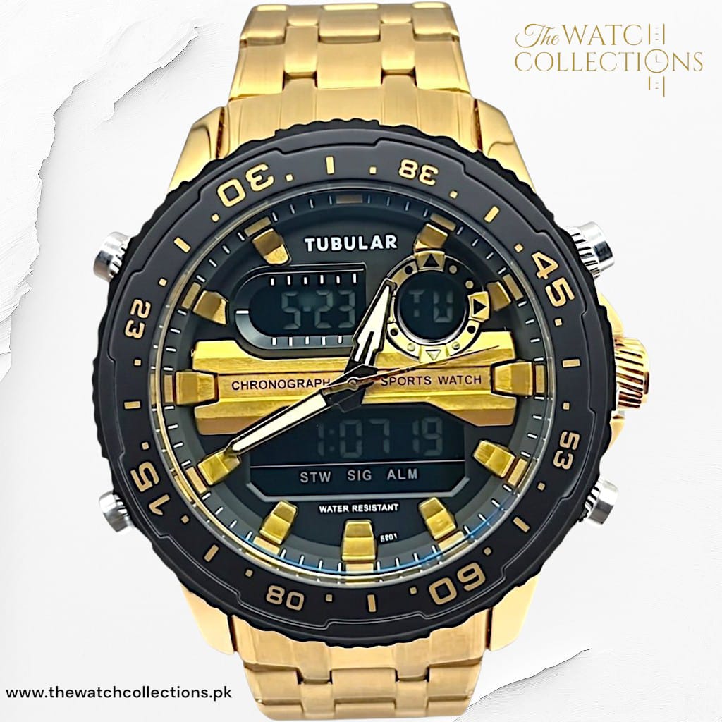Tubular Premium Dual-Display Sports Watch (DT-5801)