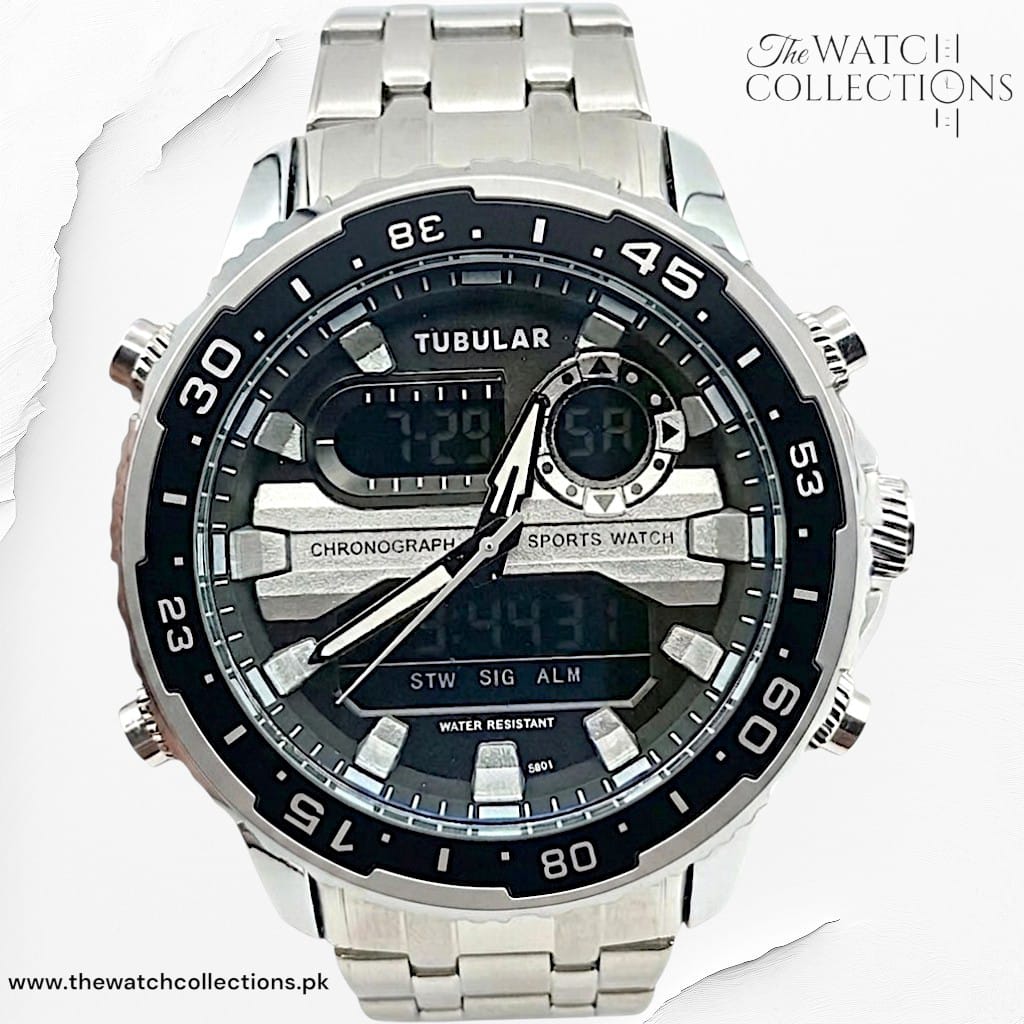 Tubular Premium Dual-Display Sports Watch (DT-5801)