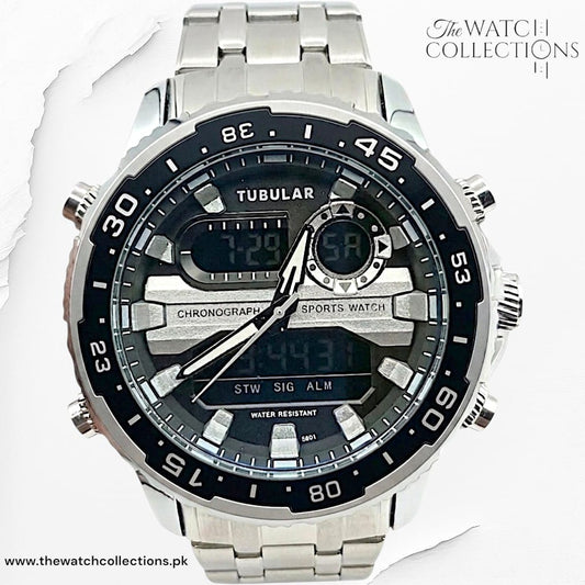 Tubular Premium Dual-Display Sports Watch (DT-5801)