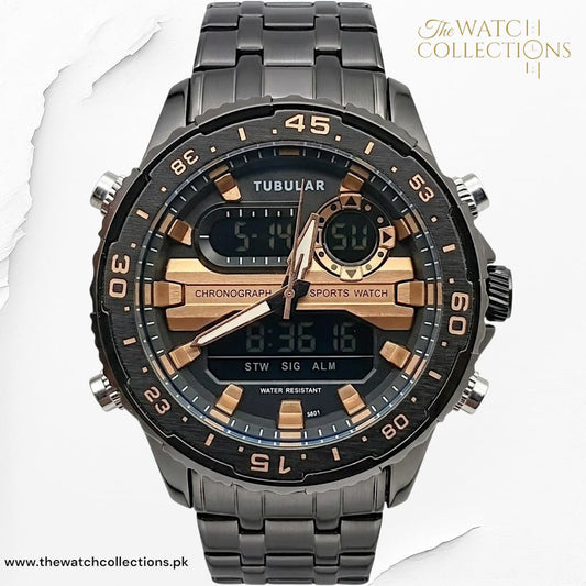Tubular Premium Dual-Display Sports Watch (DT-5801)