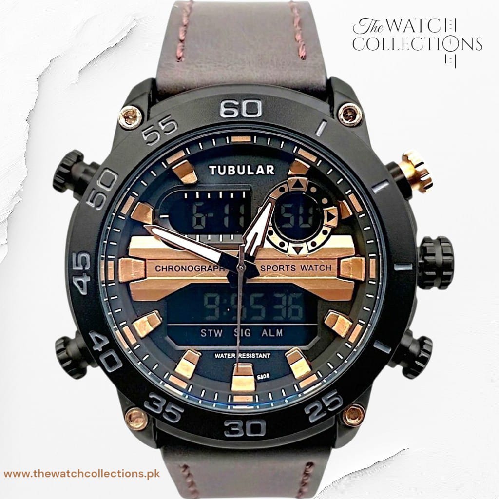 Tubular Premium Dual-Display Sports Watch (DT-5808)