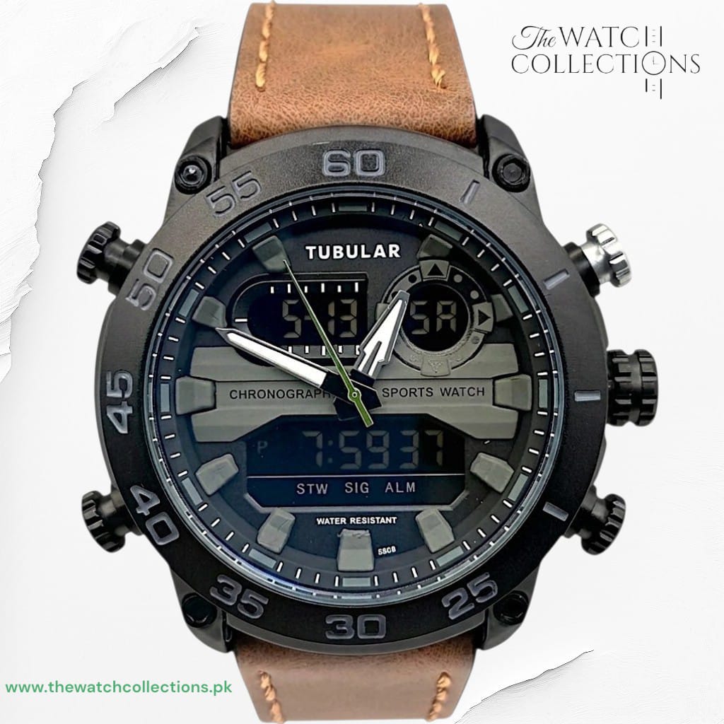 Tubular Premium Dual-Display Sports Watch (DT-5808)