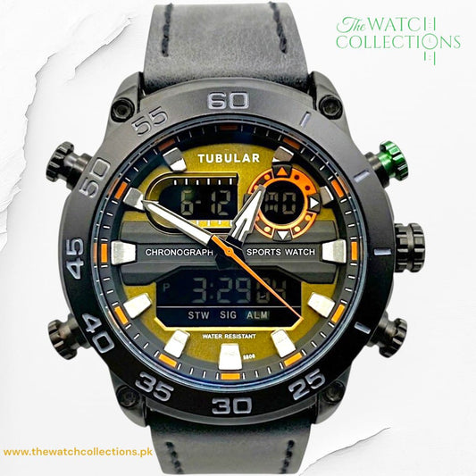 Tubular Premium Dual-Display Sports Watch (DT-5808)