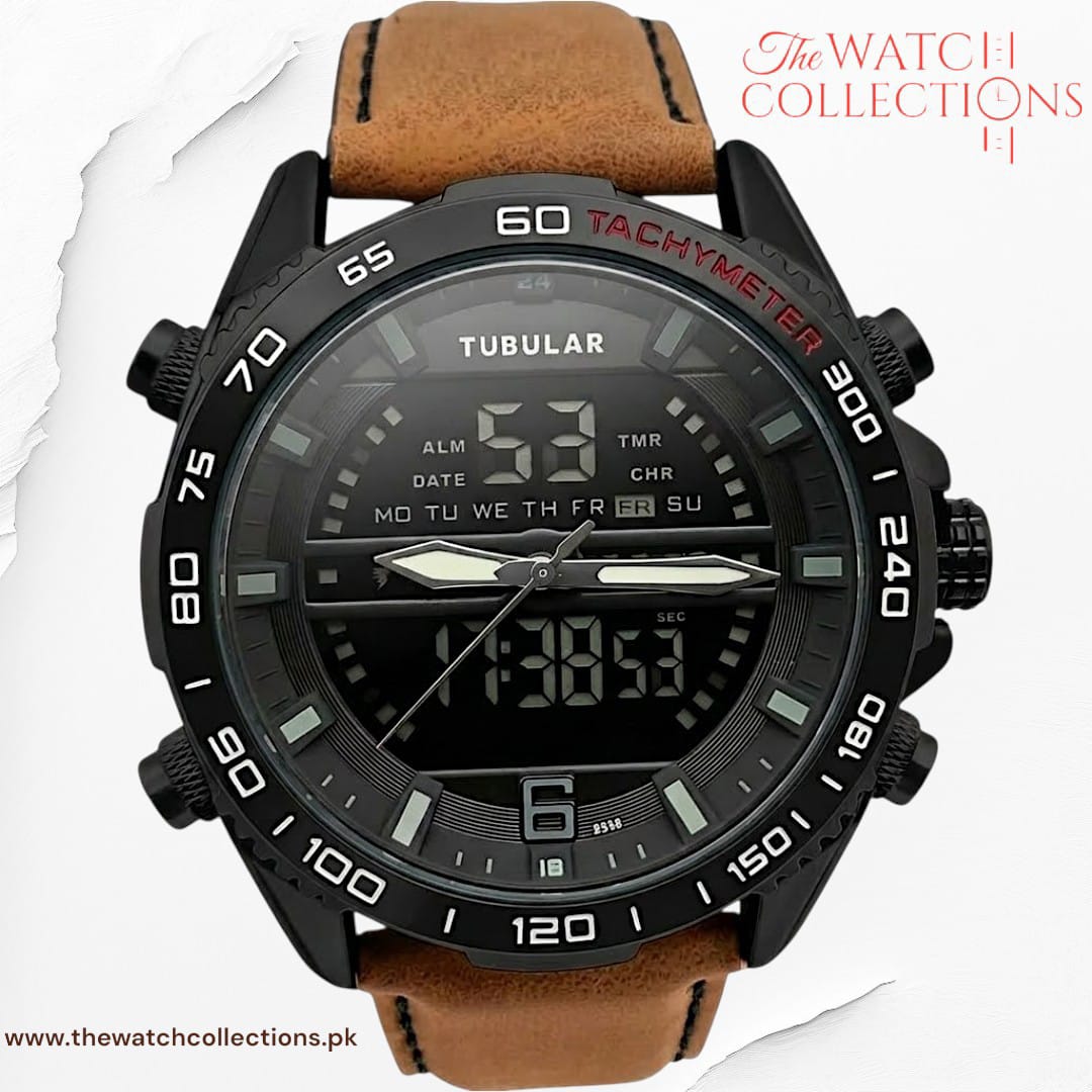Tubular Premium Dual-Display Sports Watch (DT-5338)