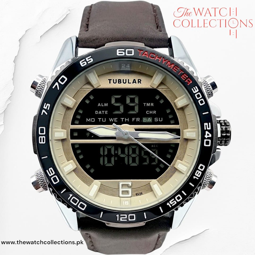 Tubular Premium Dual-Display Sports Watch (DT-5338)