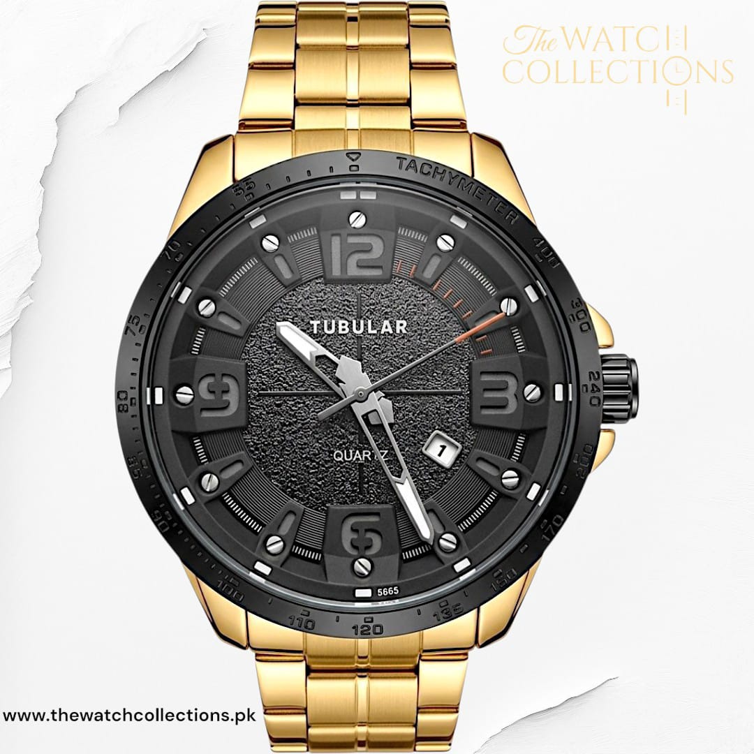 Tubular Quartz Date Watch (D-5685)