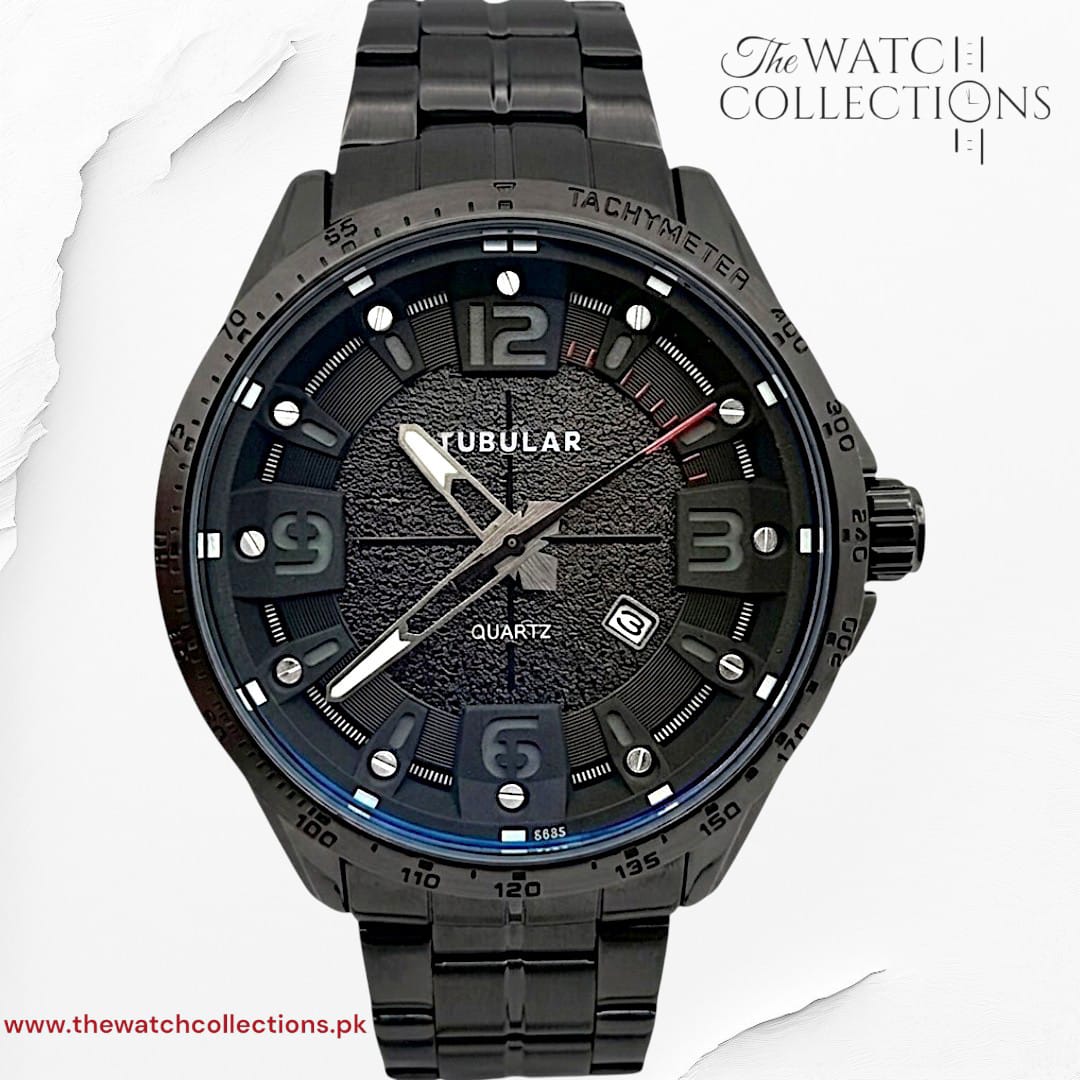Tubular Quartz Date Watch (D-5685)