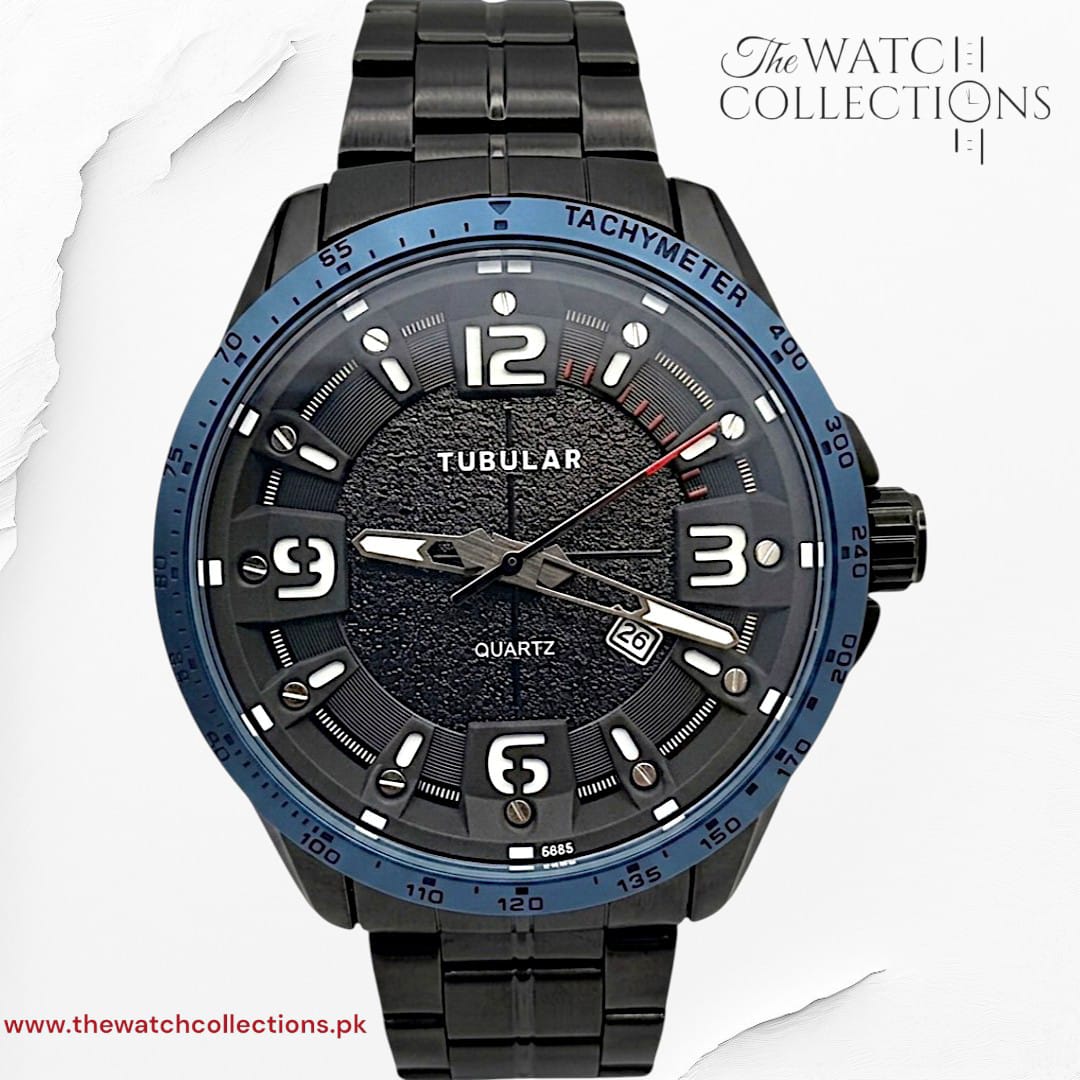 Tubular Quartz Date Watch (D-5685)