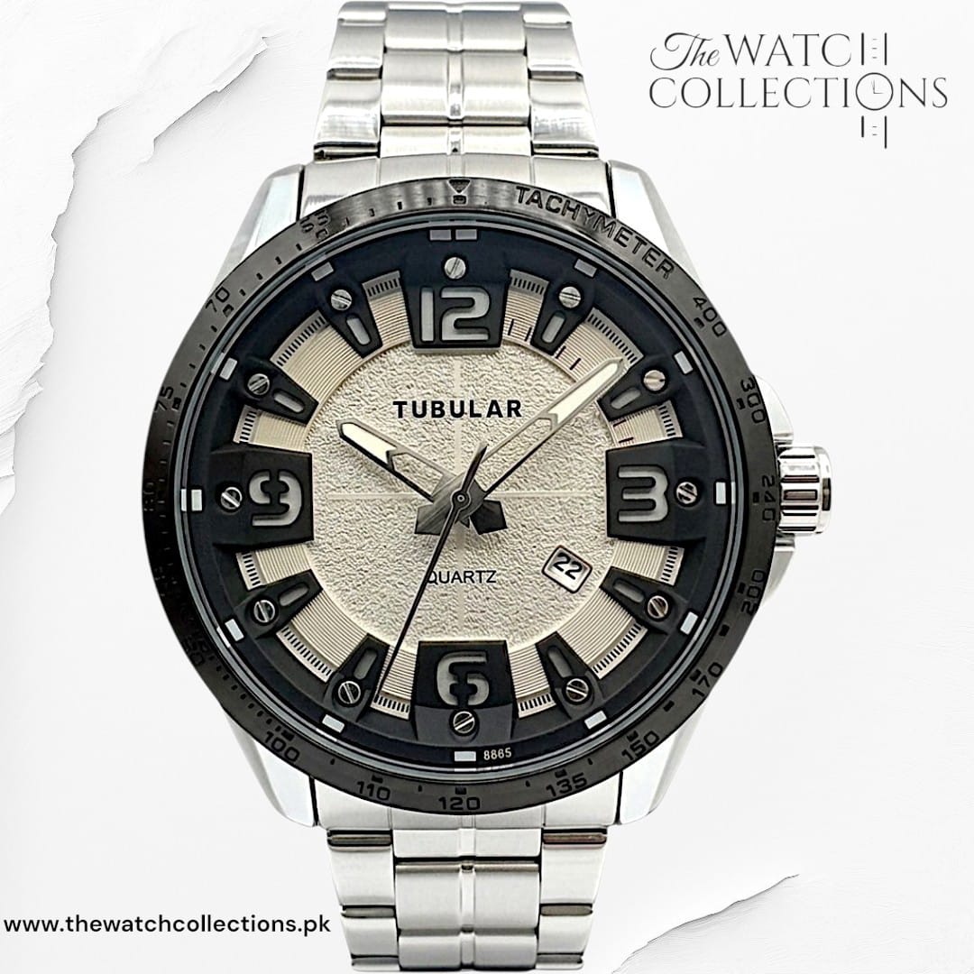 Tubular Quartz Date Watch (D-5685)