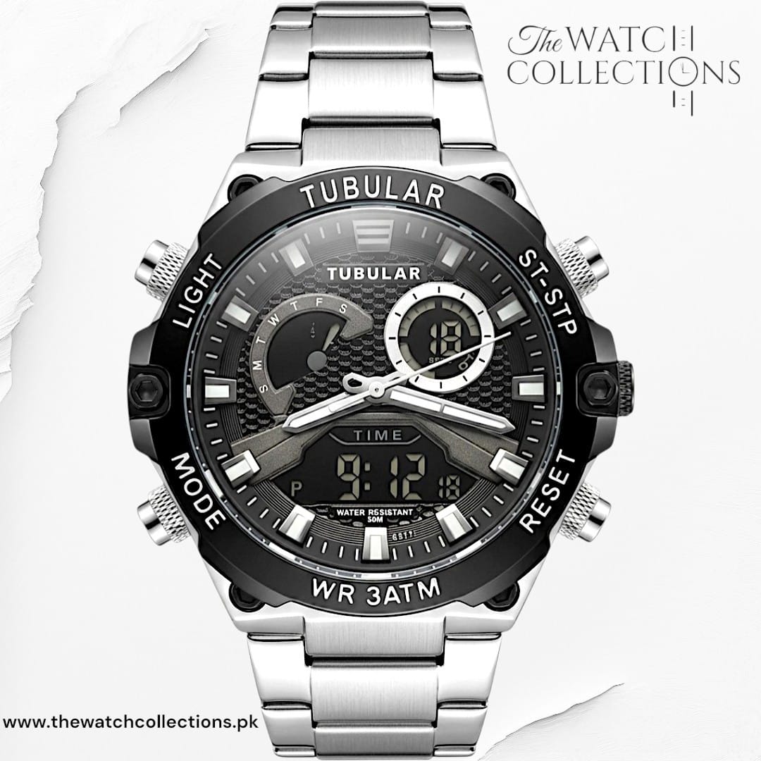 Tubular Premium Dual-Display Sports Watch (DT-5617)