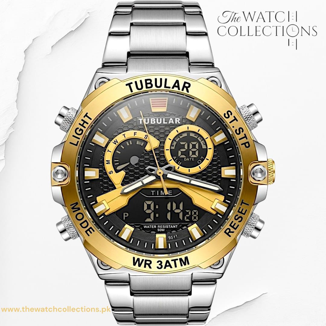 Tubular Premium Dual-Display Sports Watch (DT-5617)
