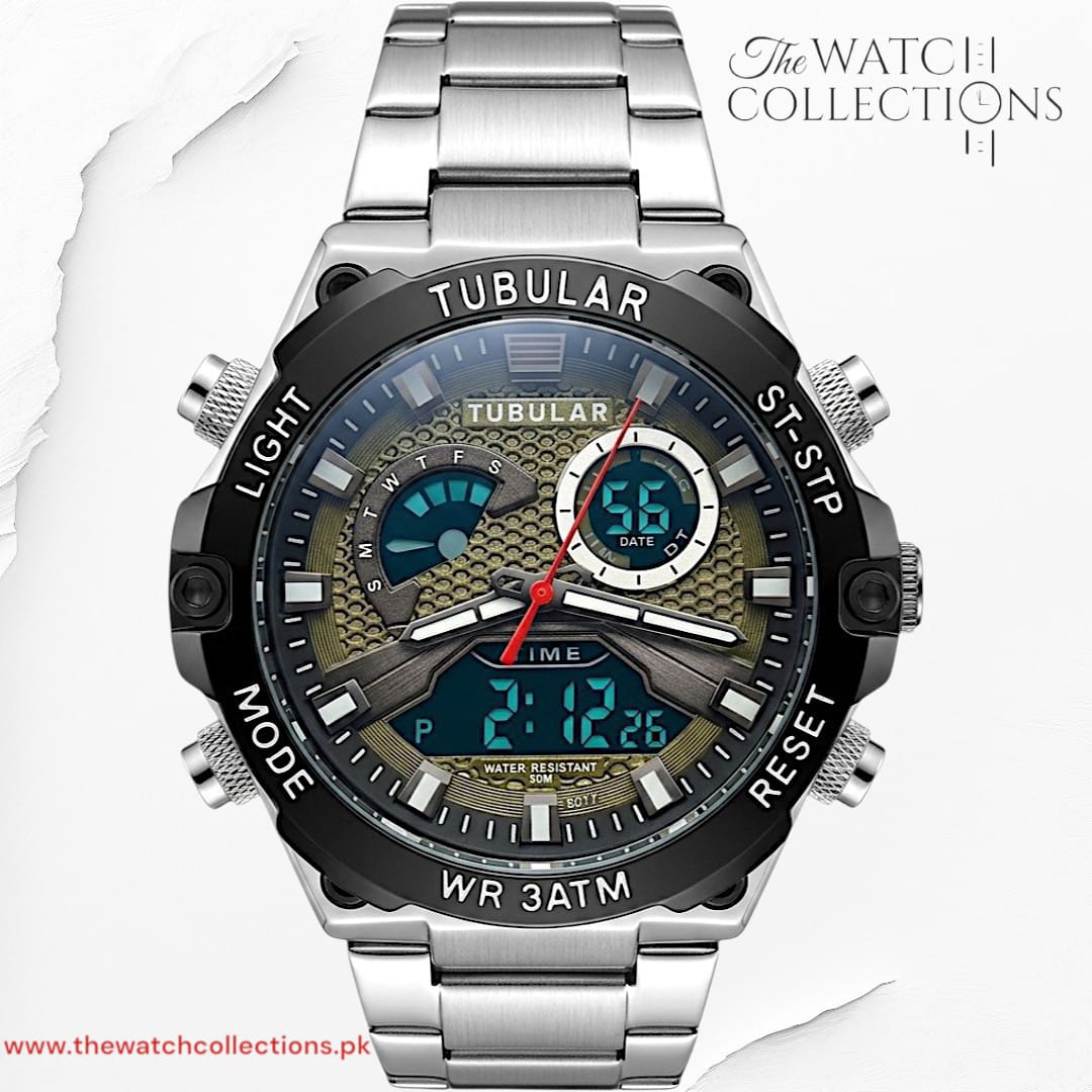 Tubular Premium Dual-Display Sports Watch (DT-5617)