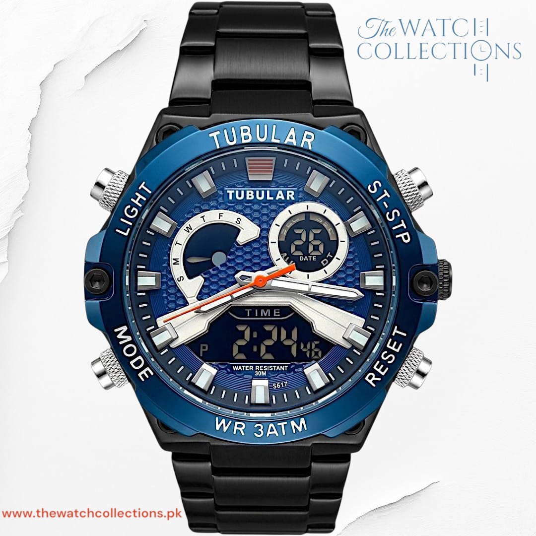 Tubular Premium Dual-Display Sports Watch (DT-5617)