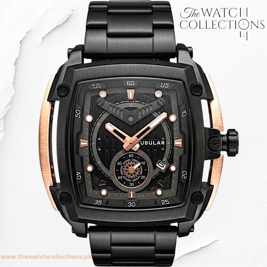 Tubular Small second & Date watch (DS-D-5715)